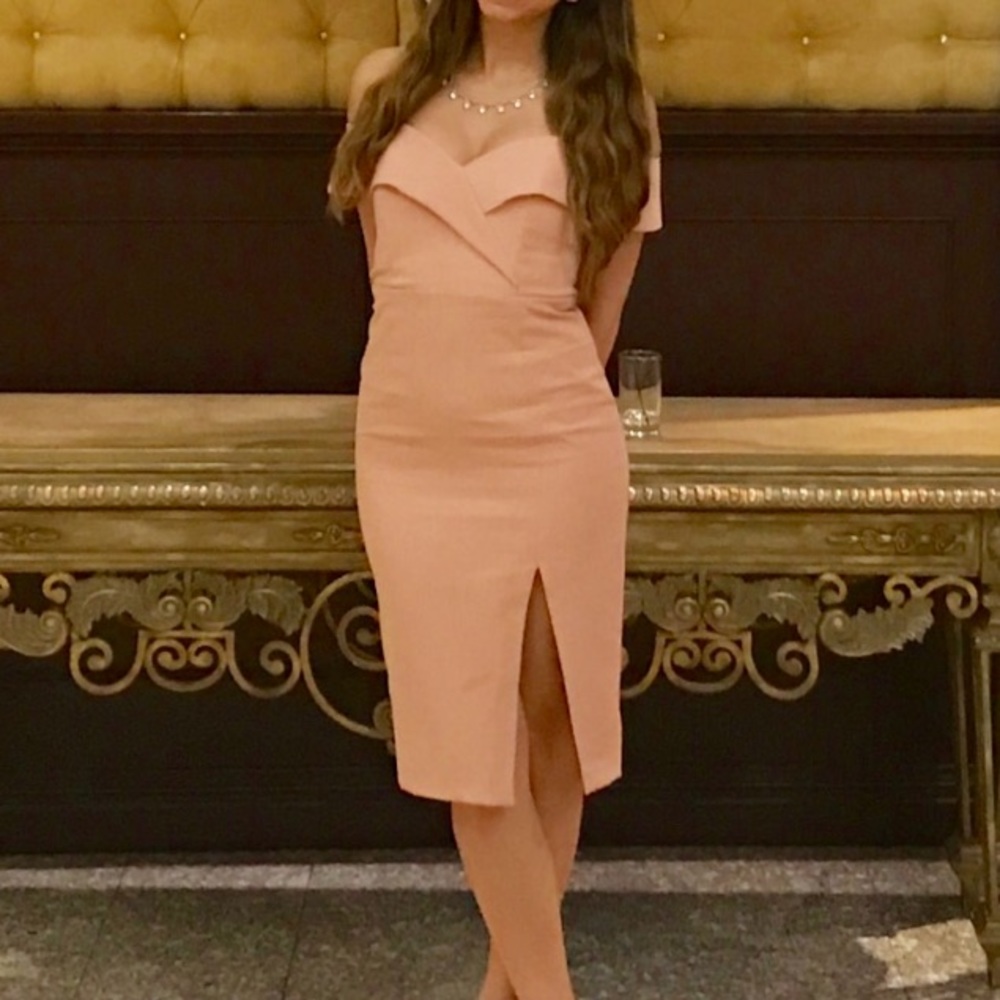 Bardot Bella Sweetheart Off the Shoulder Dress
